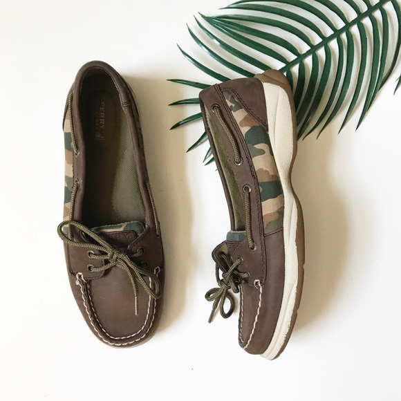 sperry camouflage boat shoes